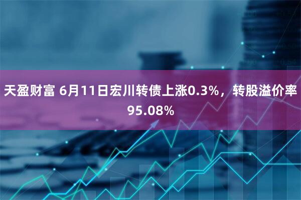 天盈财富 6月11日宏川转债上涨0.3%，转股溢价率95.08%